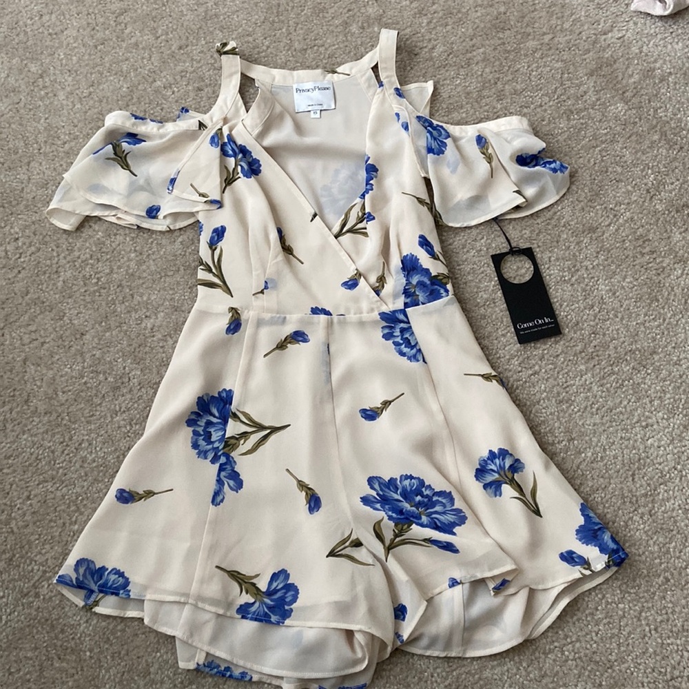 Floral Cream Romper